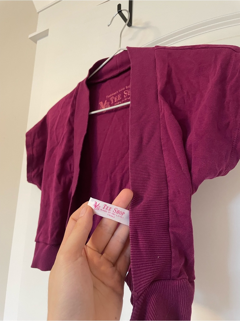 Y2K Raspberry Bolero Top - Picture 2 of 3